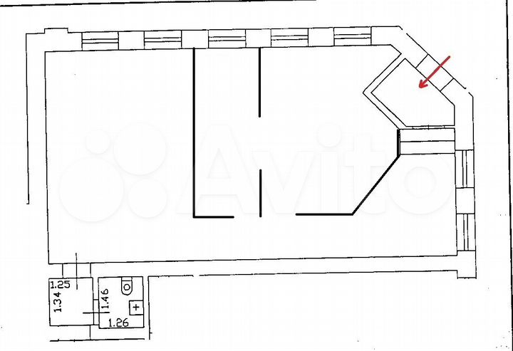 Офис Салон 72м² рядом метро