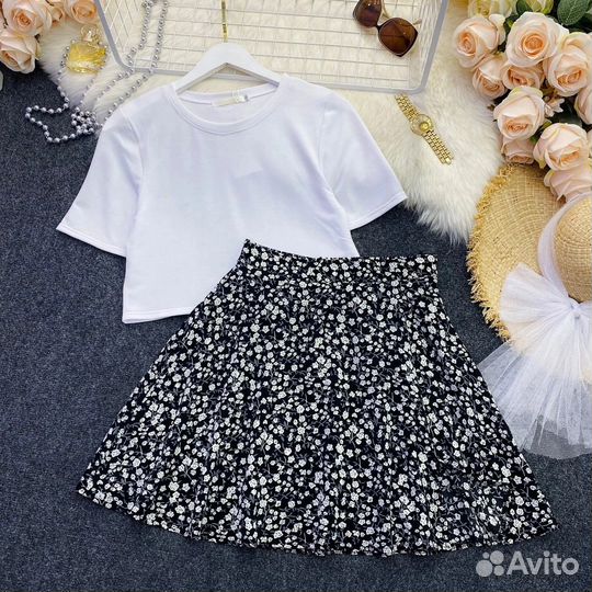 Комплект топ и юбка женский