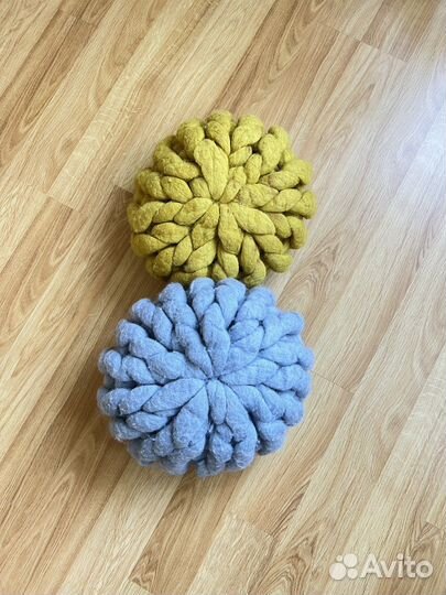 Декоративные подушки из шерсти мериноса 2 шт