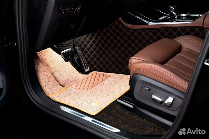 3D Коврики Audi A8 из Экокожи