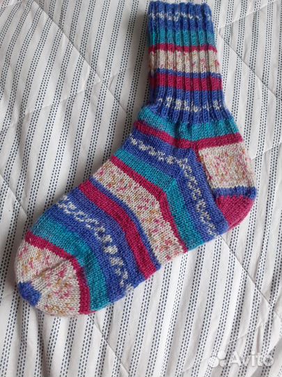 Носки шерстяные ручной вязки 38-39