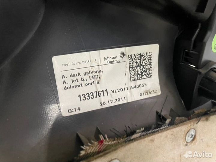 Дверная карта Opel Astra J GTC A14NET 2012