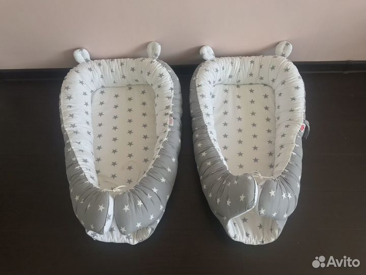 Кокон гнездышко для новорожденных для двойни