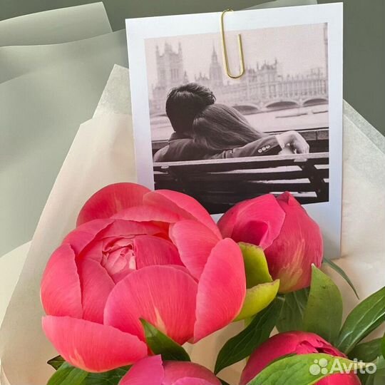 Букет из 7 пионов coral charm