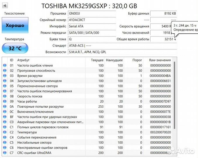 Жесткий диск (2.5,3.5) -250GB,320GB,500GB, 1TB