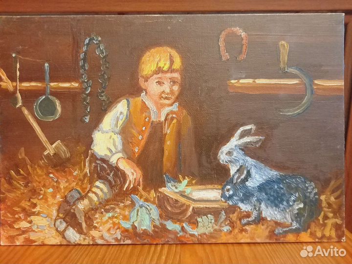 Картина с кроликами