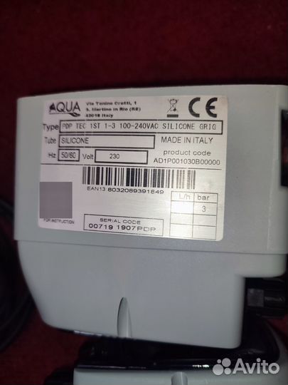 Насос перистальтический дозирующий Aqua TEC 1 ST