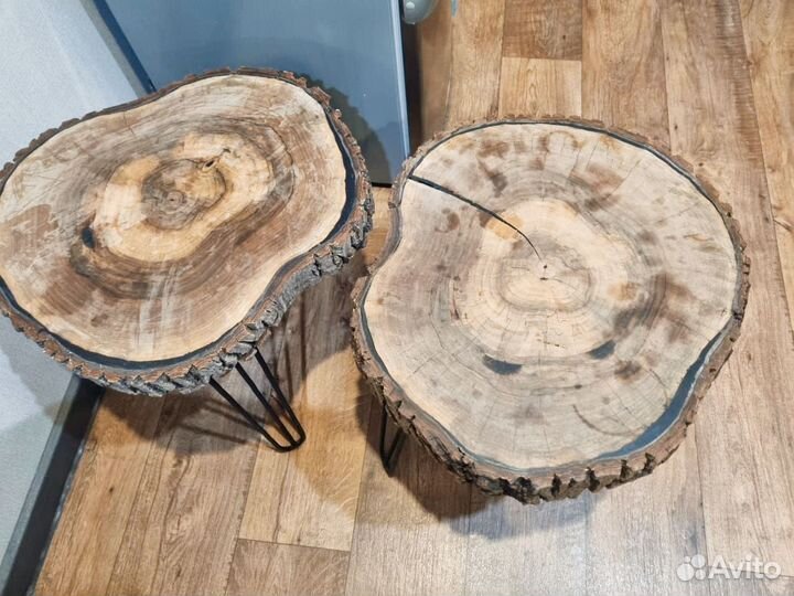 Тумбы лофт с использованием настоящего дерева