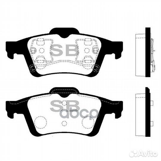 Колодки задние nissan primera P11/P12 SP1834