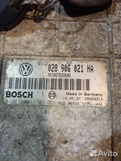 Комплект зажигания эбу VW Caddy 1.9sdi