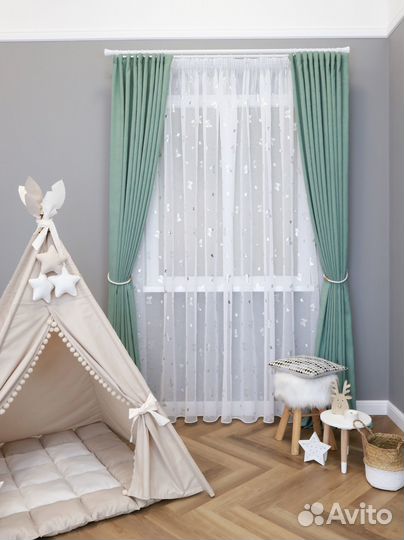 Длинный тюль