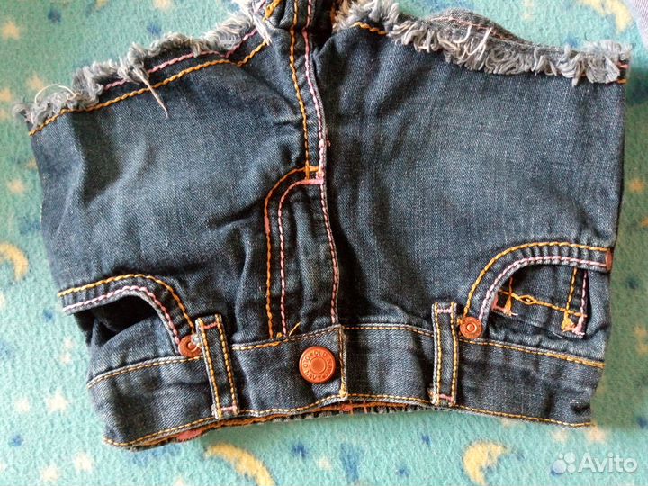 Джинсовые шорты на девочку 2-4 года