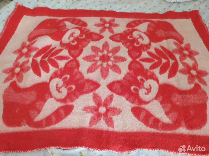 Детский плед.одеяло шерстяное