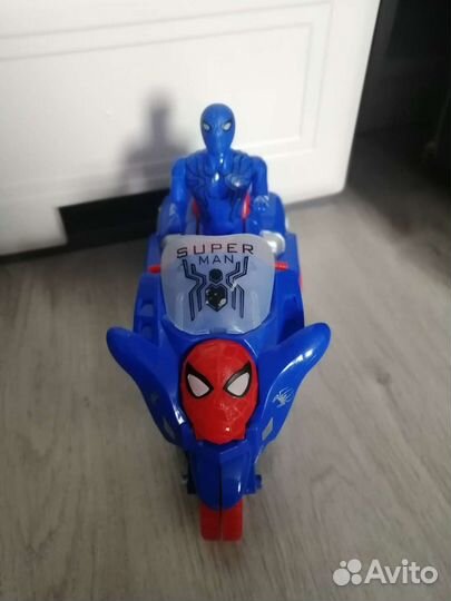 Человек паук мотоцикл с светомузыкой