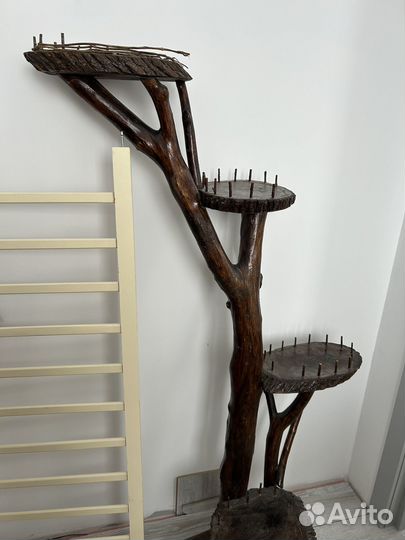 Подставка для цветов напольная деревянная