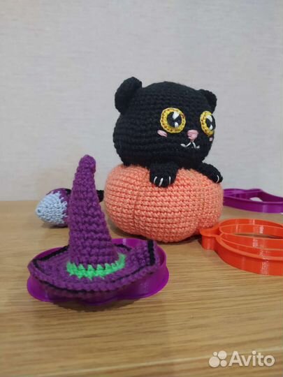 Игрушка на Хеллоуин, Кот, Тыква