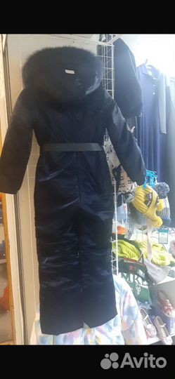 Зимний комбинезон для девочки 134 размер