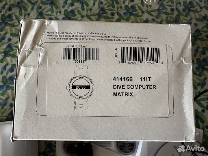 Mares Matrix компьютер для дайвинга