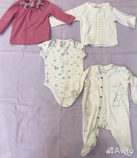 Фирменная одежда для девочки пакетом размер 62