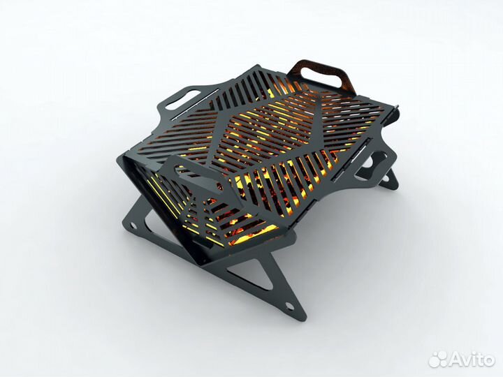 Мангал разборный решетка гриль в авто \ машину