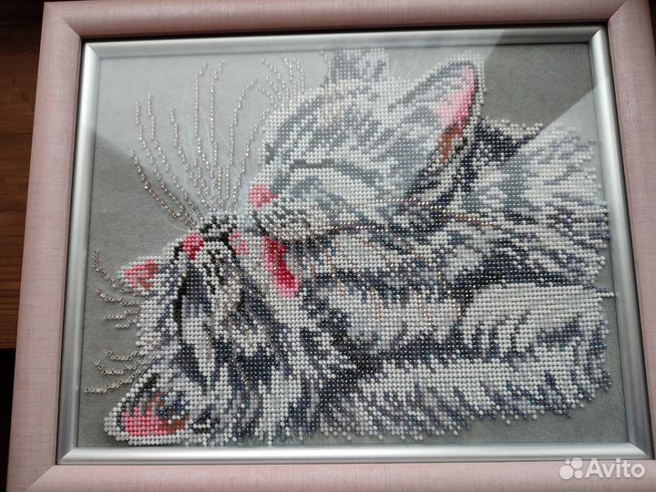 Картина бисером, ручная работа