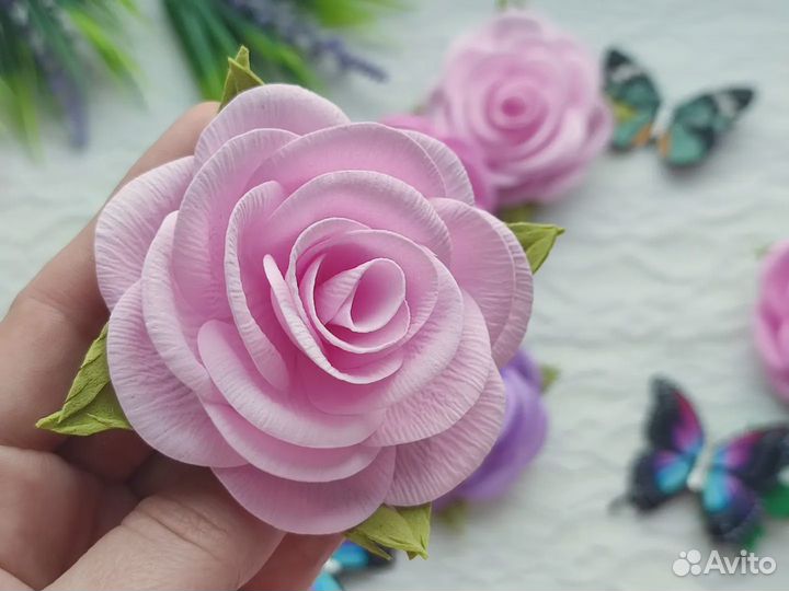 Бантики цветы резиночки