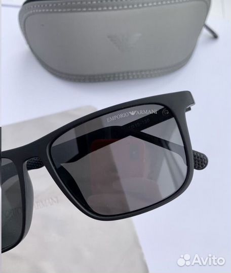 Очки emporio armani черные поляризационные