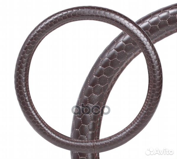 Оплетка на руль, искусственная кожа с тиснением