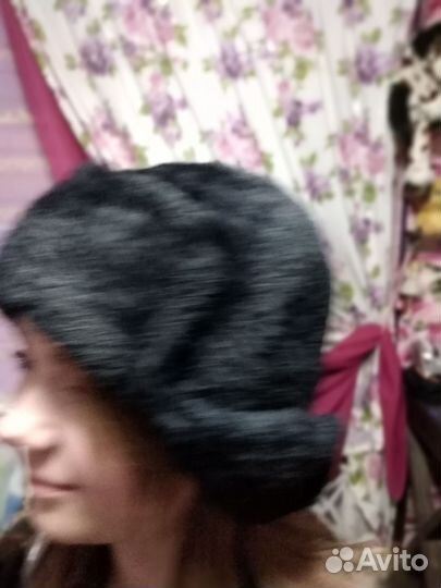 Шапка ушанка вязаная мужская