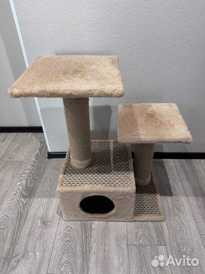 Кошачий домик с когтеточкой бу