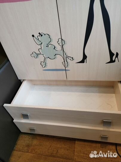 Шкаф комбинированный двустворчатый Амели