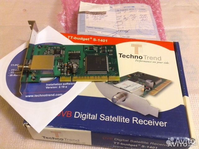 Спутниковый PCI тв ресивер TT budget S-1401