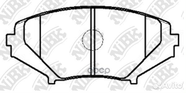 Колодки тормозные дисковые передние NiBK PN5801
