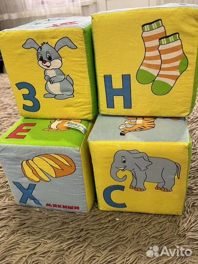 Мягкие кубики большие