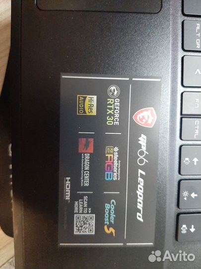 Игровой ноутбук msi GP66 leopard. rtx3070