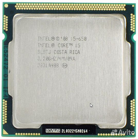 Процессоры Intel Core i3, Core i5, i7 Socket-1156