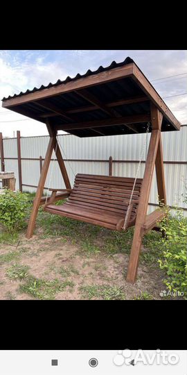 Садовые качели, пергола