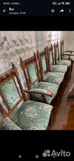 Стол со стульями бу