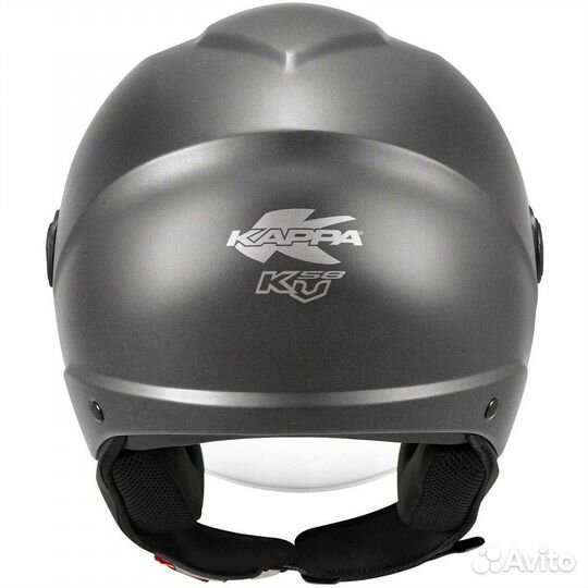 Kappa KV58 Matt Titanium Jet Motorcycle Мотошлем