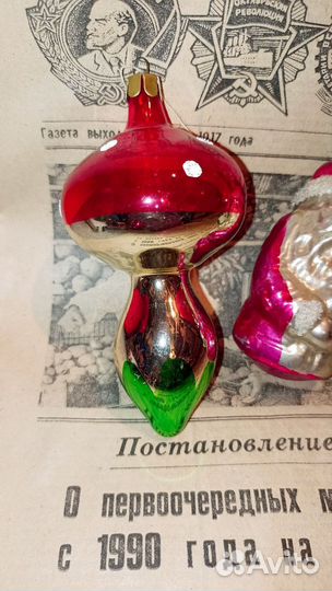 Ёлочные игрушки СССР