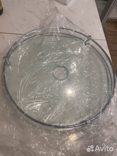 Полка стеклянная для барной трубы