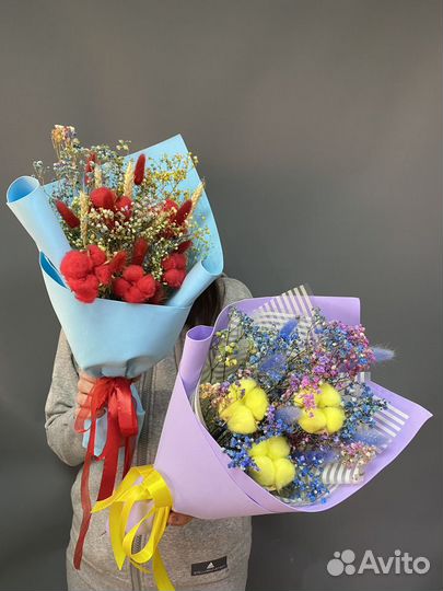 Букет из сухоцветов в интерьер