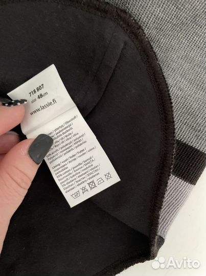 Шапка шлем lassie 48, 50 р (серый)