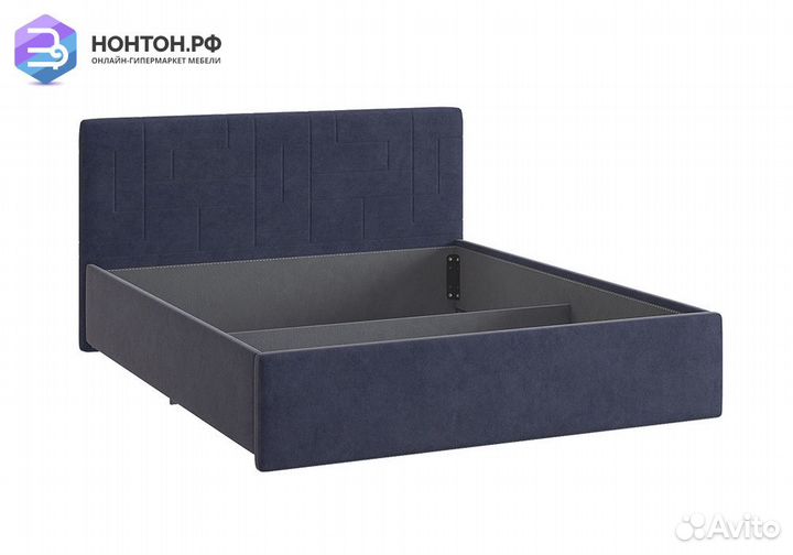 Кровать Лора 2 1.6 м синяя