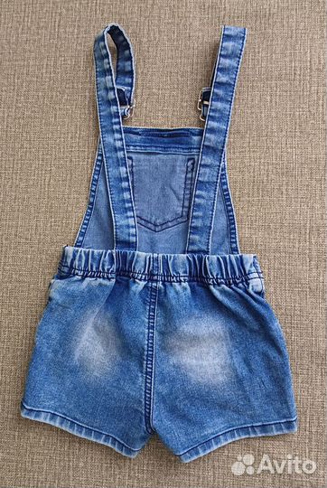 Джинсовый комбинезон GJ с шортами для девочки92-98
