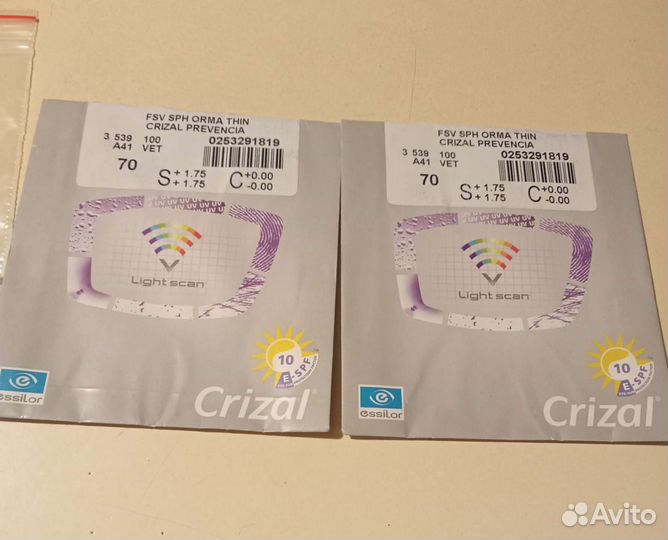 Линзы для очков