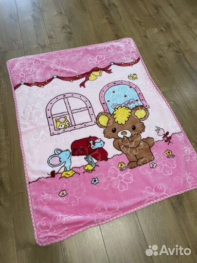 Плед покрывало одеяло в детскую кроватку