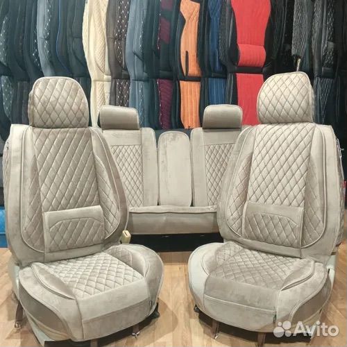 Чехлы на весь салон из Алькантары