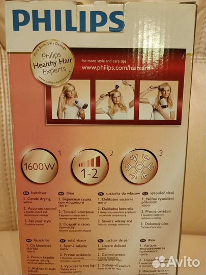 Фен philips новый
