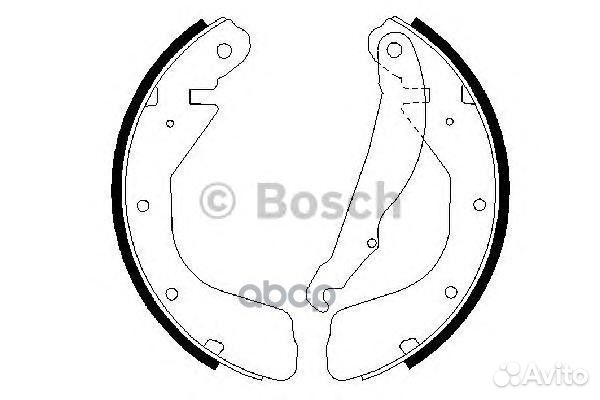 Колодки тормозные барабанные зад 09864872